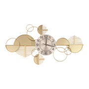 Large Golden Modern Minimalist Metal Wall Clock Family Living Room Decoration Pendant Creative Light Luxury Wall Watch Silent