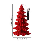 Merry Christmas Aromatherapy Candle 3D Xmas Tree Shaped Scented Candle Ornaments for Navidad New Year Party Home Decor Xmas Gift