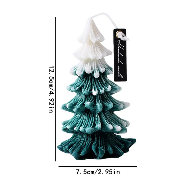 Merry Christmas Aromatherapy Candle 3D Xmas Tree Shaped Scented Candle Ornaments for Navidad New Year Party Home Decor Xmas Gift